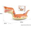 imageJasonwell Inflatable Dinosaur Swimming Pool Float for Kids Boys Girls Adults 124 Giant Tyrannosaurus Rex Floatie Summer Beach Ride on Party Pool Raft Lounge Toysorange
