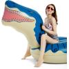 imageJasonwell Inflatable Dinosaur Swimming Pool Float for Kids Boys Girls Adults 124 Giant Tyrannosaurus Rex Floatie Summer Beach Ride on Party Pool Raft Lounge Toysblue