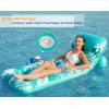 imageJasonwell Inflatable Pool Float Adult  Pool Floaties Lounger Floats Floating Chair Raft with Adjustable Backrest Cup Holders Water Floaty Lake Lounge Tanning Floats Beach Party Toys for AdultsCyan