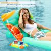 imageJasonwell Inflatable Pool Float Adult  Pool Floaties Lounger Floats Floating Chair Raft with Adjustable Backrest Cup Holders Water Floaty Lake Lounge Tanning Floats Beach Party Toys for AdultsFruit
