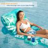 imageJasonwell Inflatable Pool Float Adult  Pool Floaties Lounger Floats Floating Chair Raft with Adjustable Backrest Cup Holders Water Floaty Lake Lounge Tanning Floats Beach Party Toys for AdultsCyan