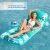 imageJasonwell Inflatable Pool Float Adult  Pool Floaties Lounger Floats Floating Chair Raft with Adjustable Backrest Cup Holders Water Floaty Lake Lounge Tanning Floats Beach Party Toys for AdultsCyan
