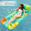imageJasonwell Inflatable Pool Float Adult  Pool Floaties Lounger Floats Floating Chair Raft with Adjustable Backrest Cup Holders Water Floaty Lake Lounge Tanning Floats Beach Party Toys for AdultsFruit