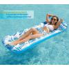 imageJasonwell Inflatable Pool Float Lounge  2 Pack Floaties Rafts for Adults Floating Lounger Sun Tanning Floats Cool Water Floaty Swimming Lake Beach Party Toys2PackTropicalBlueRose