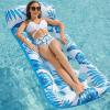 imageJasonwell Inflatable Pool Float Lounge  2 Pack Floaties Rafts for Adults Floating Lounger Sun Tanning Floats Cool Water Floaty Swimming Lake Beach Party Toys1 Pack Blue