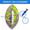 imageJasonwell Pool Beach Water Football  Waterproof Football Strong Grip Fun Pool Toys Games for Swimming Pools Beach Lake Park Backyard Outdoor Play for Kids Children Teens Adults Familygreenpurple