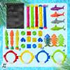 imageJasonwell Pool Diving Toys Games  31 PCS Swimming Pool Toys for Kids Teens with Diving Rings Dive Sticks Underwater Treasures Torpedo Bandits Fish Toy etc Fun Water Swim Toy for Boys Girls Adults31 PCS