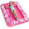 imageInflatable Tanning Pool Lounger Float  Jasonwell 4 in 1 Sun Tan Tub Sunbathing Pool Lounge Raft Floatie Toys Water Filled Bed Mat Pad for Adult Blow Up Kiddie Pool Kids Ball Pit Pool LRose Pink
