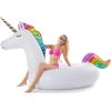 imageJasonwell Giant Inflatable Unicorn Pool Float Floatie Ride On with Fast Valves Large Rideable Blow Up Summer Beach Swimming Pool Party Lounge Raft Decorations Toys for Kids Adults
