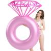 imageJasonwell Inflatable Diamond Ring Pool Float  Engagement Ring Bachelorette Party Float Stagette Decorations Swimming Tube Floaty Outdoor Water Lounge Floats for AdultsPink