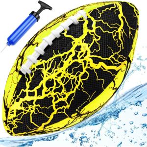 imageJasonwell Pool Beach Water Football  Waterproof Football Strong Grip Fun Pool Toys Games for Swimming Pools Beach Lake Park Backyard Outdoor Play for Kids Children Teens Adults FamilyYellow
