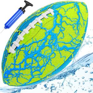 imageJasonwell Pool Beach Water Football  Waterproof Football Strong Grip Fun Pool Toys Games for Swimming Pools Beach Lake Park Backyard Outdoor Play for Kids Children Teens Adults Familygreen