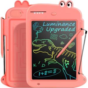 imageJasonwell LCD Drawing Writing Tablet  Drawing Pad Doodle Board for Kids Toddlers Drawing Toy Educational Learning Toys Christmas Birthday Gift 2 3 4 5 6 7 8 Year Old Girls Boys Pink DinosaurPink