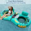 image:imageJasonwell Inflatable River Tube Float  2 Person Heavy Duty River Float Pool Floats with Removable Cooler Lake Water Tubes for Floating River Raft Lounge Floatie with 2 Cup Holders for Adults GreenOwlGreen