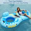 image:imageJasonwell Inflatable River Tube Float  2 Person Heavy Duty River Float Pool Floats with Removable Cooler Lake Water Tubes for Floating River Raft Lounge Floatie with 2 Cup Holders for Adults GreenOwlBlue