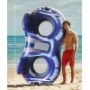 image:imageJasonwell Inflatable River Tube Float  2 Person Heavy Duty River Float Pool Floats with Removable Cooler Lake Water Tubes for Floating River Raft Lounge Floatie with 2 Cup Holders for Adults GreenDoubleTubeBlue