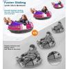 image:imageJasonwell Inflatable Snow Tube Sled  Heavy Duty Snow Tubes for Sledding with Premium Canvas Cover for Kids Adults Snow Toy Fun Winter Outdoor Toys Christmas Birthday Gift for Boys Girls Children48