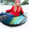 image:imageJasonwell Inflatable Snow Tube Sled  Heavy Duty Snow Tubes for Sledding with Premium Canvas Cover for Kids Adults Snow Toy Fun Winter Outdoor Toys Christmas Birthday Gift for Boys Girls Children48