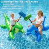 image:imageJasonwell Pool Games Toys Floats 2Pack Inflatable Dinosaur Pool Floats with Blow Up Toy Hammers Ride on Pool Floaties for Kids Teens Adults Lounge Raft Summer Lake Beach Party DecorationsGreenBlue