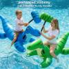image:imageJasonwell Pool Games Toys Floats 2Pack Inflatable Dinosaur Pool Floats with Blow Up Toy Hammers Ride on Pool Floaties for Kids Teens Adults Lounge Raft Summer Lake Beach Party DecorationsGreenBlue