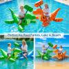 image:imageJasonwell Pool Games Toys Floats 2Pack Inflatable Dinosaur Pool Floats with Blow Up Toy Hammers Ride on Pool Floaties for Kids Teens Adults Lounge Raft Summer Lake Beach Party DecorationsGreenOrange