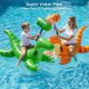image:imageJasonwell Pool Games Toys Floats 2Pack Inflatable Dinosaur Pool Floats with Blow Up Toy Hammers Ride on Pool Floaties for Kids Teens Adults Lounge Raft Summer Lake Beach Party DecorationsGreenOrange