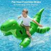 image:imageJasonwell Pool Games Toys Floats 2Pack Inflatable Dinosaur Pool Floats with Blow Up Toy Hammers Ride on Pool Floaties for Kids Teens Adults Lounge Raft Summer Lake Beach Party DecorationsGreenBlue