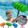 image:imageJasonwell Pool Games Toys Floats 2Pack Inflatable Dinosaur Pool Floats with Blow Up Toy Hammers Ride on Pool Floaties for Kids Teens Adults Lounge Raft Summer Lake Beach Party DecorationsGreenOrange