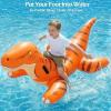 image:imageJasonwell Pool Games Toys Floats 2Pack Inflatable Dinosaur Pool Floats with Blow Up Toy Hammers Ride on Pool Floaties for Kids Teens Adults Lounge Raft Summer Lake Beach Party DecorationsGreenOrange