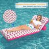 image:imageJasonwell Inflatable Pool Float Adult  UltraComfort Soft Fabric Pool Floaties Lounge Floats Floating Chair Raft with Adjustable Backrest Air Lounger Tanning Float for Pool Beach PartyWave
