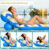 image:imageJasonwell Inflatable Pool Float Adult  UltraComfort Soft Fabric Pool Floaties Lounge Floats Floating Chair Raft with Adjustable Backrest Air Lounger Tanning Float for Pool Beach PartyZigzag