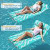image:imageJasonwell Inflatable Pool Float Adult  UltraComfort Soft Fabric Pool Floaties Lounge Floats Floating Chair Raft with Adjustable Backrest Air Lounger Tanning Float for Pool Beach PartyGrid