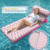 image:imageJasonwell Inflatable Pool Float Adult  UltraComfort Soft Fabric Pool Floaties Lounge Floats Floating Chair Raft with Adjustable Backrest Air Lounger Tanning Float for Pool Beach PartyWave