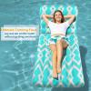 image:imageJasonwell Inflatable Pool Float Adult  UltraComfort Soft Fabric Pool Floaties Lounge Floats Floating Chair Raft with Adjustable Backrest Air Lounger Tanning Float for Pool Beach PartyGrid
