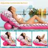 image:imageJasonwell Inflatable Pool Float Adult  UltraComfort Soft Fabric Pool Floaties Lounge Floats Floating Chair Raft with Adjustable Backrest Air Lounger Tanning Float for Pool Beach PartyWave