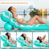 image:imageJasonwell Inflatable Pool Float Adult  UltraComfort Soft Fabric Pool Floaties Lounge Floats Floating Chair Raft with Adjustable Backrest Air Lounger Tanning Float for Pool Beach PartyGrid
