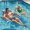 image:imageJasonwell Inflatable Pool Floats Adult  Fabric Pool Floaties Chair Lake Beach Floating Lounger Chair Swimming Pool Noodles Water Hammock Float Mesh Party Floaty Toys Fun for Adults Heavy DutyBlueGreen  2pk