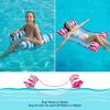 image:imageJasonwell Inflatable Pool Floats Adult  Fabric Pool Hammock Floaties Water Hammock Lake Beach Floating Lounger Chair Swimming Pool Noodles Mesh Party Floaty Toys Fun for Adults Heavy DutyBlueRose  2pk
