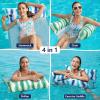 image:imageJasonwell Inflatable Pool Floats Adult  Fabric Pool Hammock Floaties Water Hammock Lake Beach Floating Lounger Chair Swimming Pool Noodles Mesh Party Floaty Toys Fun for Adults Heavy DutyGreenBlue  2pk