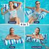 image:imageJasonwell Inflatable Pool Floats Adult  Fabric Pool Hammock Floaties Water Hammock Lake Beach Floating Lounger Chair Swimming Pool Noodles Mesh Party Floaty Toys Fun for Adults Heavy DutyBlue  1pk