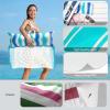 image:imageJasonwell Inflatable Pool Floats Adult  Fabric Pool Hammock Floaties Water Hammock Lake Beach Floating Lounger Chair Swimming Pool Noodles Mesh Party Floaty Toys Fun for Adults Heavy DutyBlueRose  2pk