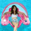 image:imageJasonwell Pool Float with Canopy  Inflatable Pool Floaties Adult Floating Pool Chair Lounge Floats for Swimming Pool Water Chair Pool Lounger with Cup Holders Pool Toy Party Floaty for AdultRose