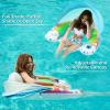 image:imageJasonwell Pool Float with Canopy  Inflatable Pool Floaties Adult Floating Pool Chair Lounge Floats for Swimming Pool Water Chair Pool Lounger with Cup Holders Pool Toy Party Floaty for Adultrainbow