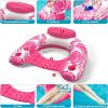 image:imageJasonwell Pool Float with Canopy  Inflatable Pool Floaties Adult Floating Pool Chair Lounge Floats for Swimming Pool Water Chair Pool Lounger with Cup Holders Pool Toy Party Floaty for AdultRose