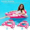 image:imageJasonwell Pool Float with Canopy  Inflatable Pool Floaties Adult Floating Pool Chair Lounge Floats for Swimming Pool Water Chair Pool Lounger with Cup Holders Pool Toy Party Floaty for AdultRose