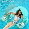 image:imageJasonwell Pool Float with Canopy  Inflatable Pool Floaties Adult Floating Pool Chair Lounge Floats for Swimming Pool Water Chair Pool Lounger with Cup Holders Pool Toy Party Floaty for Adultgreen