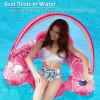 image:imageJasonwell Pool Float with Canopy  Inflatable Pool Floaties Adult Floating Pool Chair Lounge Floats for Swimming Pool Water Chair Pool Lounger with Cup Holders Pool Toy Party Floaty for AdultRose