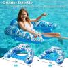 image:imageJasonwell Pool Float with Canopy  Inflatable Pool Floaties Adult Floating Pool Chair Lounge Floats for Swimming Pool Water Chair Pool Lounger with Cup Holders Pool Toy Party Floaty for Adultblue