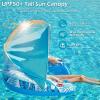 image:imageJasonwell Pool Float with Canopy  Inflatable Pool Floaties Adult Floating Pool Chair Lounge Floats for Swimming Pool Water Chair Pool Lounger with Cup Holders Pool Toy Party Floaty for Adultblue