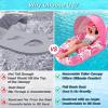 image:imageJasonwell Pool Float with Canopy  Inflatable Pool Floaties Adult Lounger Floats Raft Floating Chair with Cup Holders for Swimming Pool Lake Water Lounge Float Beach Pool Party Toys for AdultsRose